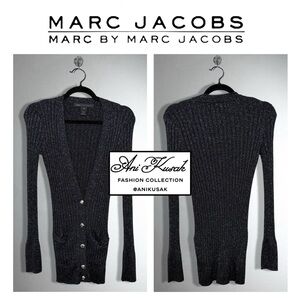 Marc by Marc Jacobs Metallic Ribbed Cardigan